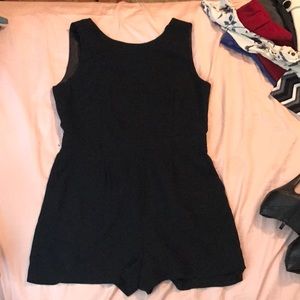 Dressy black romper